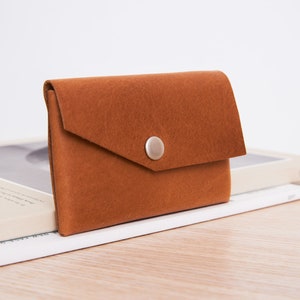 Small leather wallet card holder. This minimalist luxury leather wallet can be perfect leather gift. Also we offer this mini wallet packed as do it yourself gift.