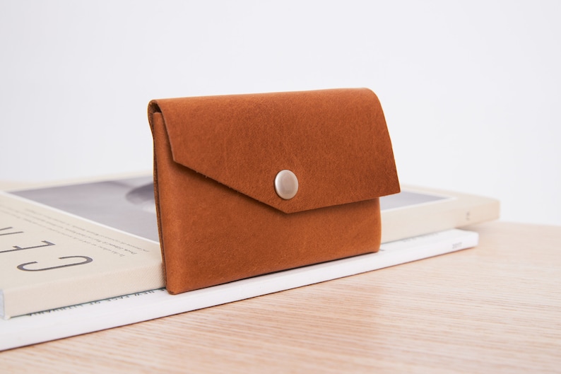 Small leather wallet card holder. This minimalist luxury leather wallet can be perfect leather gift. Also we offer this mini wallet packed as do it yourself gift.