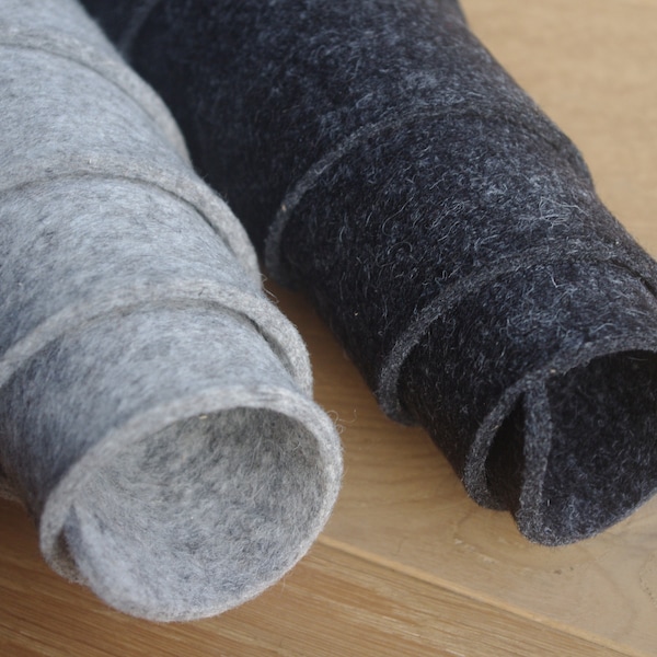 Natural Wool Felt Sheets, Cuts, Rolls, Customised sizes. Very Good Quality Germany Made Design Felt. 3mm (0.118 in) Thickness.
