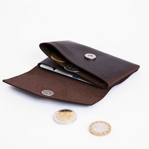 Billetera minimalista, billetera pequeña para hombres, billetera con bolsillo frontal, billetera para hombres con bolsillo para monedas, billetera con tarjetero, billetera compacta de cuero de lujo
