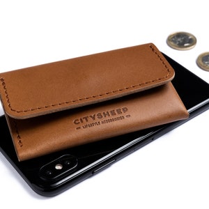 Small Designer Wallet, Slim Wallet for Ladies, Sleek, Compact Men's Wallet, Premium Leather Wallet, Minimalist Wallet Full Grain Leather image 6