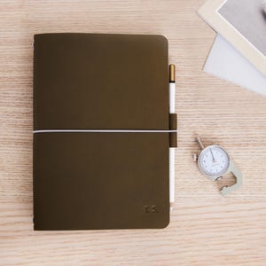 Diario in pelle A5/A6/A4, diario di viaggio, diario in pelle ricaricabile, diario di viaggio, copertina per quaderno in pelle, regalo in pelle personalizzato