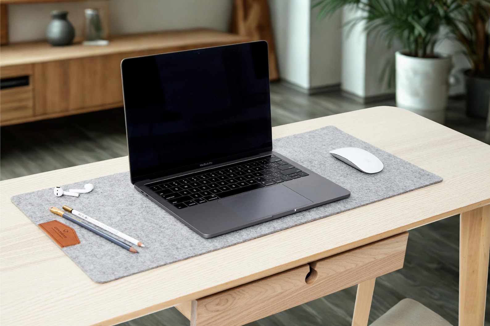 Merino Wool Felt Desk Mat, Anti Slip Felt Desk Mat, Felt Desk Pad, Felt ...