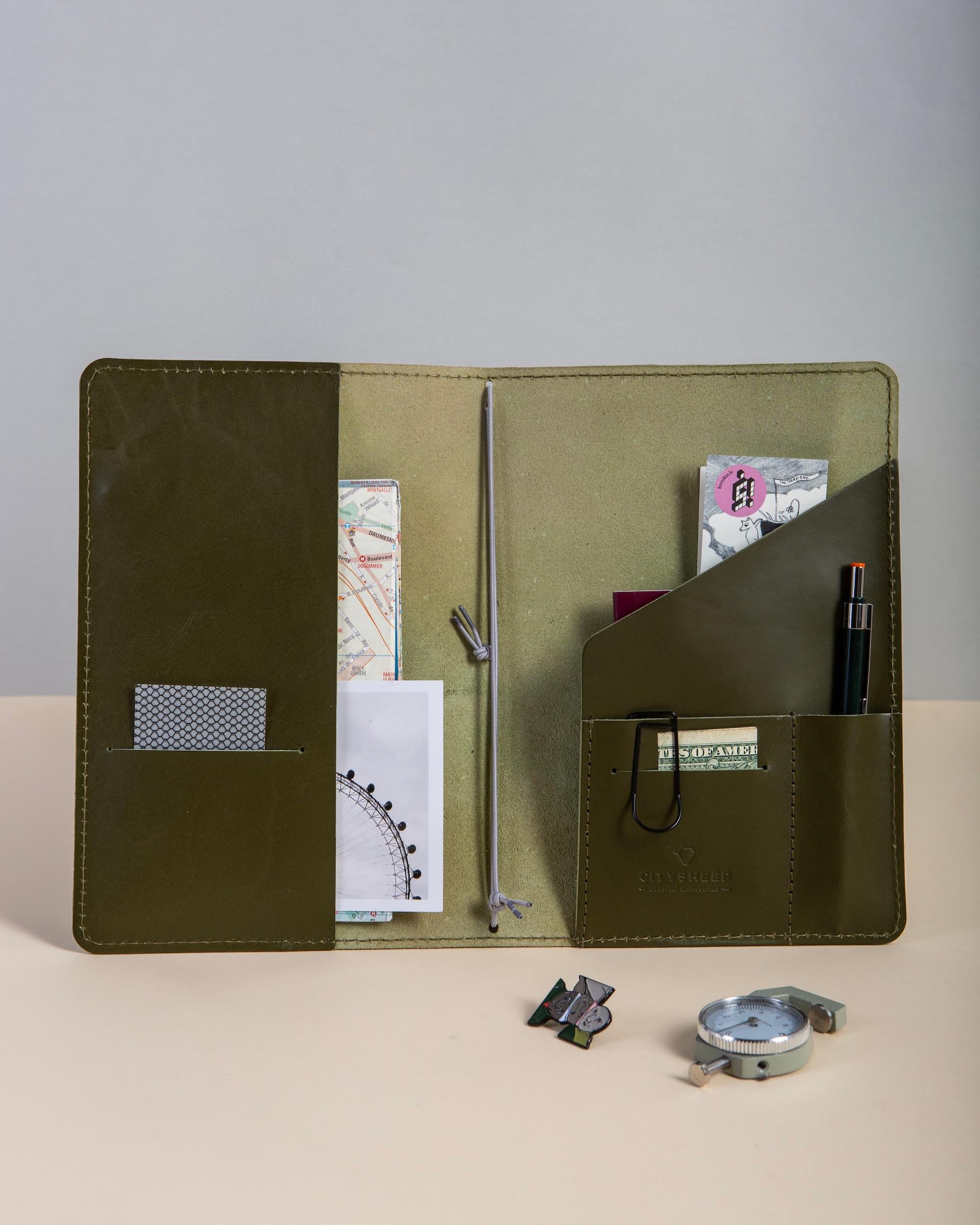 Leather Portfolio Paper Republic - Etsy