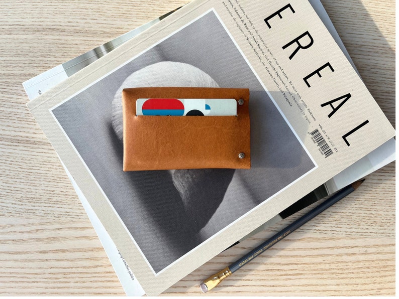 Small leather wallet card holder. This minimalist luxury leather wallet can be perfect leather gift. Also we offer this mini wallet packed as do it yourself gift.