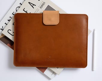 reMarkable Paper Pro Move/ reMarkable 2 Leather Case | Full Grain Leather Sleeve with Pen Loop | Fits with Folio | Personalized Cover