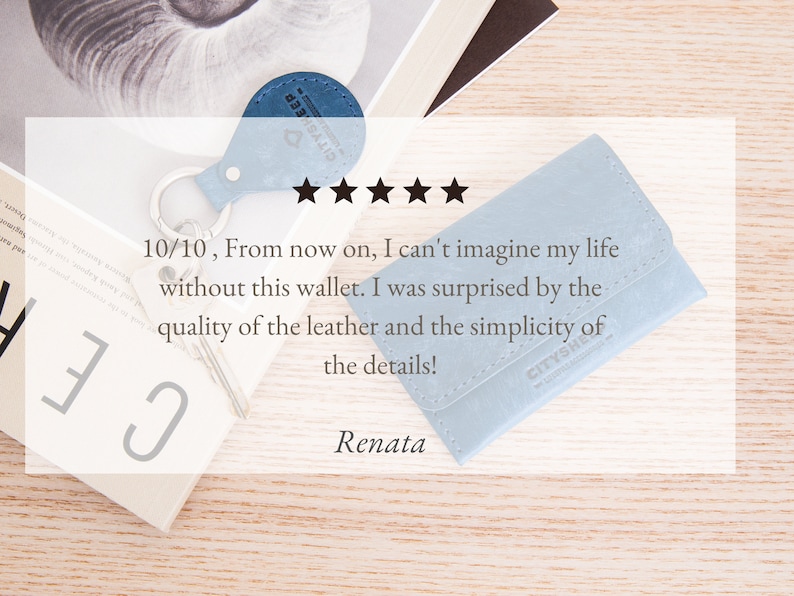 Small Designer Wallet, Slim Wallet for Ladies, Sleek, Compact Men's Wallet, Premium Leather Wallet, Minimalist Wallet Full Grain Leather image 5