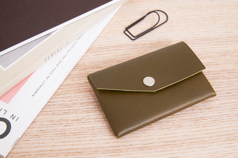 Small leather wallet card holder. This minimalist luxury leather wallet can be perfect leather gift. Also we offer this mini wallet packed as do it yourself gift.