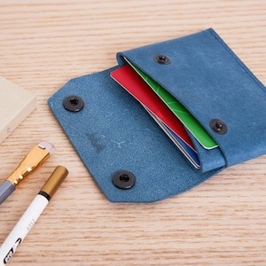 Cartera personalizada con soporte para AirTag, tarjetero tipo billetera AirTag, cartera minimalista de cuero con soporte para AirTag, cartera delgada para hombres y mujeres