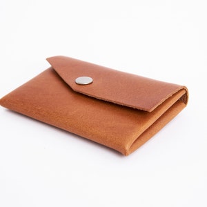 Small leather wallet card holder. This minimalist luxury leather wallet can be perfect leather gift. Also we offer this mini wallet packed as do it yourself gift.