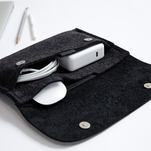Organizzatore di cavi, borsa portaoggetti per mouse, caricabatterie, cavi, custodia per cavi e cavi, organizzatore di cavi e cavi, borsa per cavi, custodia portaoggetti, borsa portaoggetti