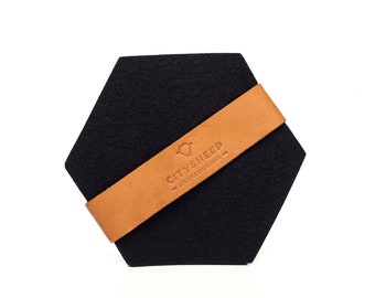 100% natural wool felt coasters Ø 13,5 cm.| Drink coasters| Housewarming gift| Home decor| Modern coasters| Desc accessories| Gift boyfriend