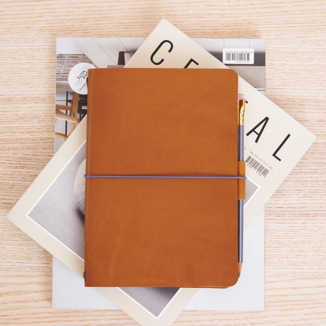 Refillable Leather Journal, A5/A6/A4 Notebook Cover, Travellers ...