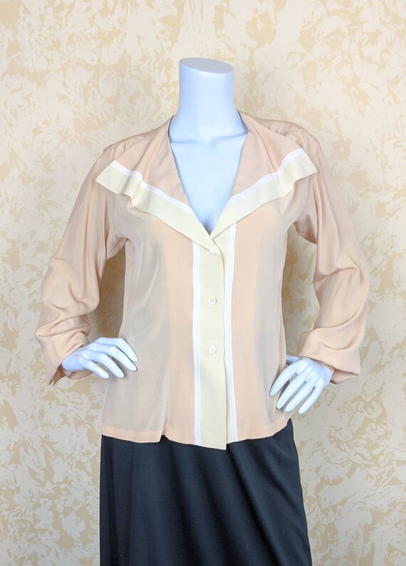 1970's "Christian Aujard" Silk Blouse