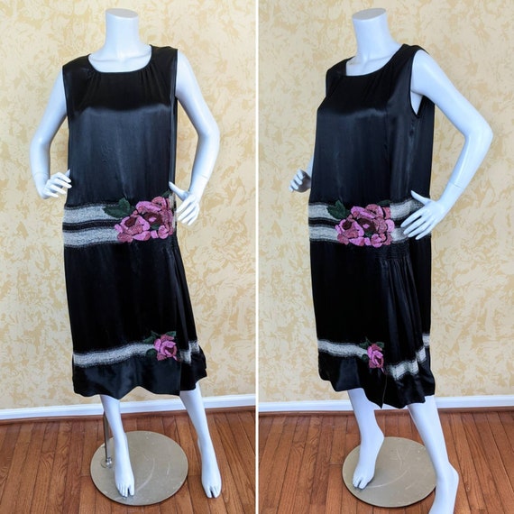 Authentic 1920's Beaded Flapper Dress - Volup