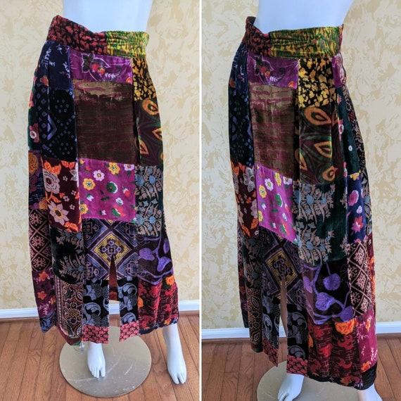 Funky 70's "Sport Trio by Rikki" Rayon Velvet Prin