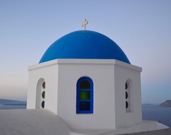 Greek Church Canvas Art - Various Sizes