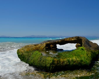 Greek Beach Canvas Art - Various Sizes