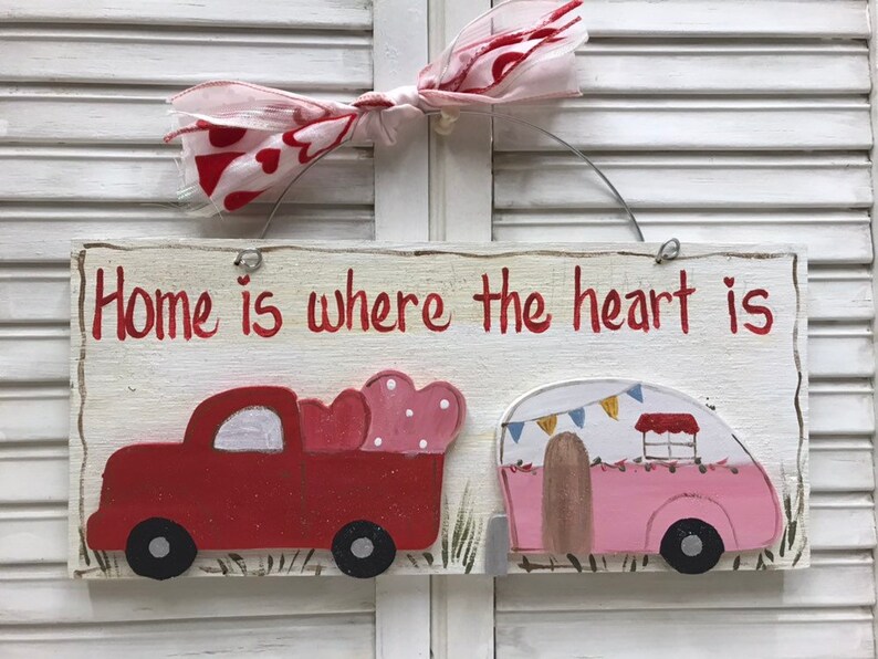 Home Is Where The Heart Is Sign Etsy