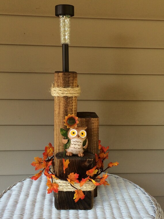 solar powered fall decorations