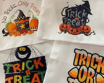 Personalized Trick or Treat Reusable Polyester bags! 11" X 13.5"