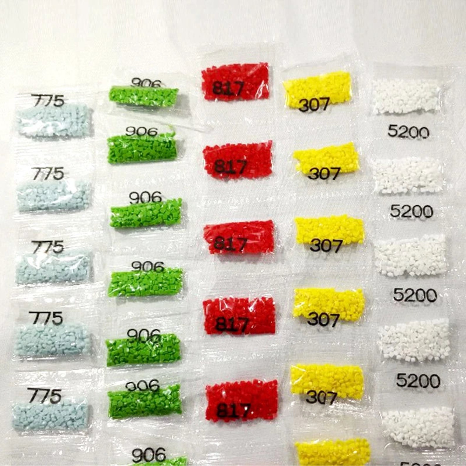 Glow In The Dark Diamond Painting Beads For Diamond Dots Accessories, 20 Colors Square Diamond Painting Drills Flatback Rhinestones For