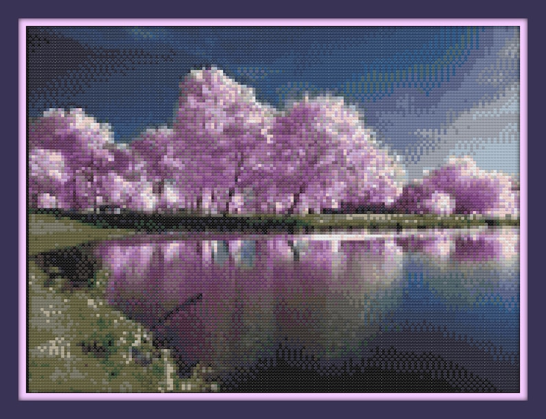 Purple Trees inside Spring Cross Sch Habit-Coloration Chart -DMC Floss Chart - Floral Collection - Precisely Print and Get started Sching! picture regarding Dmc Floss Color Chart Printable identified as Purple Trees in just Spring Cross Sch Routine-Coloration Chart -DMC Floss Chart - Floral Sequence - Particularly Print and Commence Sching!