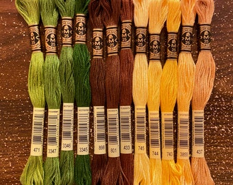 Fall Rainbow Brand New DMC Floss -   Free Shipping