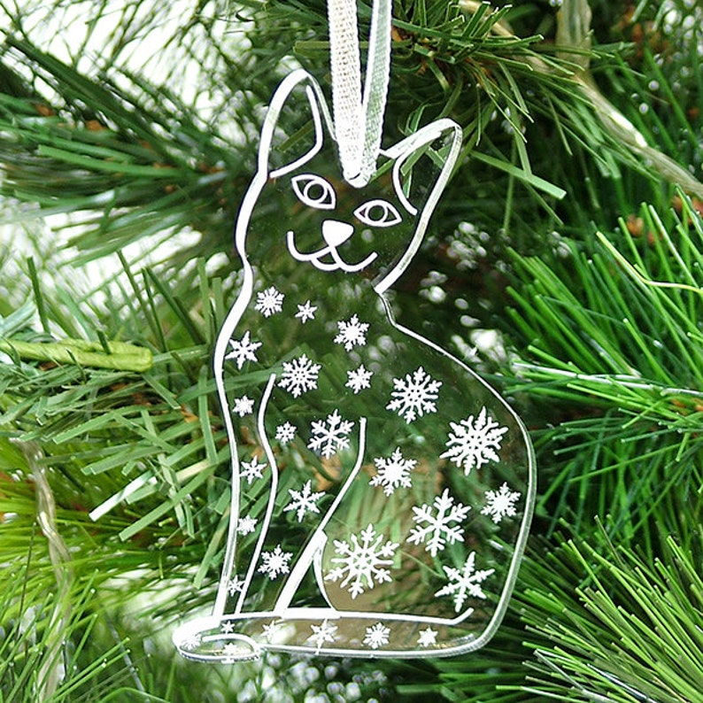 Cat Christmas Tree Decorations Snowflake Cat Ornament Laser Cut Cat cat-christmas-tree-decorations-snowflake-cat-ornament-laser-cut-cat