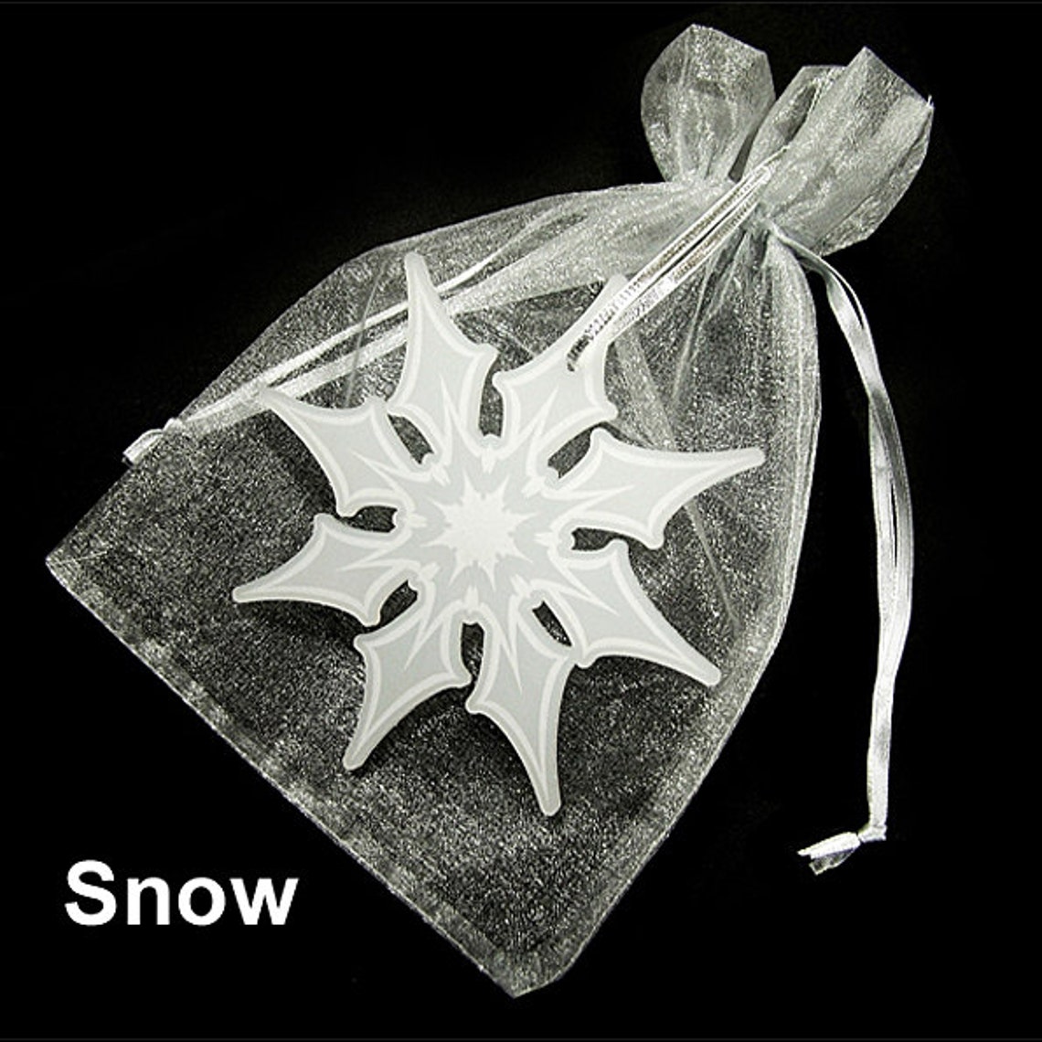 Snowflake Christmas Tree Decorations Set of 3 Laser Cut Etsy UK