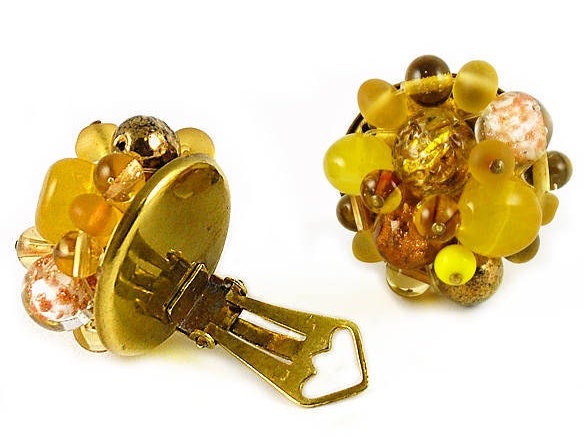 Murano glass clip on earrings deals