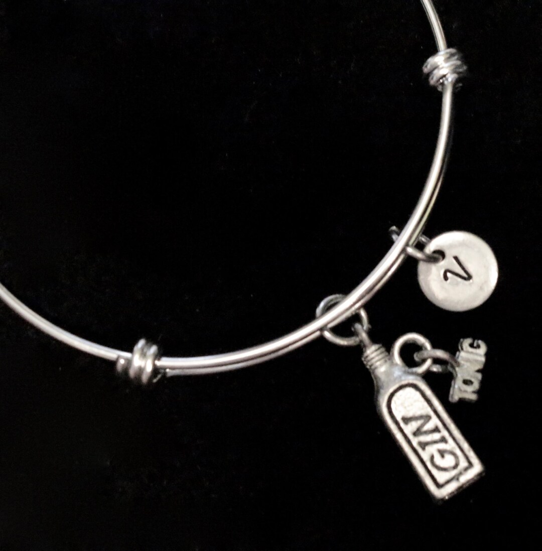 Gin and Tonic Bottle Bracelet Liquor Bracelet Shot Glass Etsy