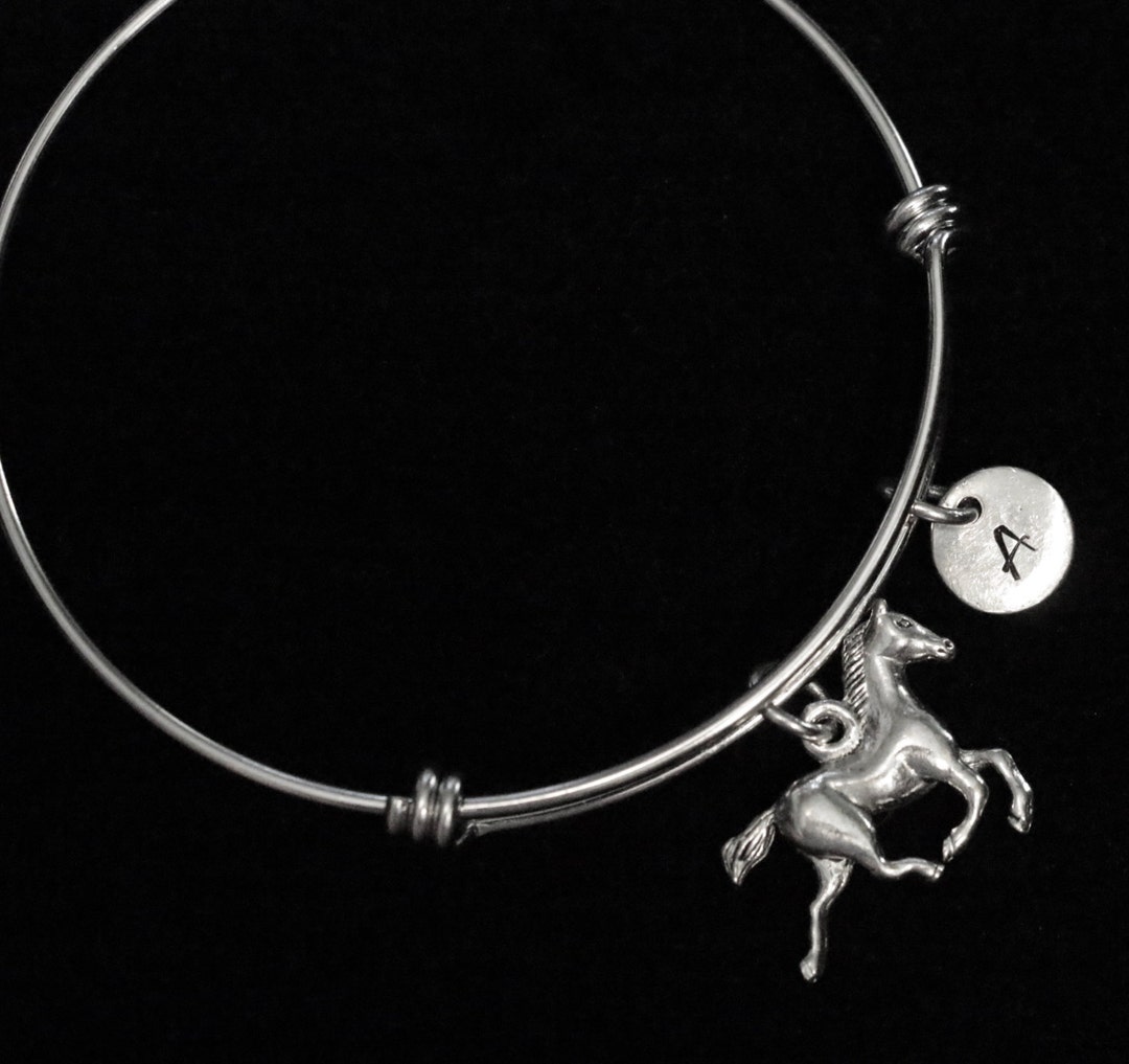Horse Stainless Steel Bracelet Running Horse Bracelet Animal Etsy UK