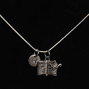 Boeken van Sterling zilveren ketting, glazen Sterling zilveren ketting, literaire Sterling zilveren ketting qb138