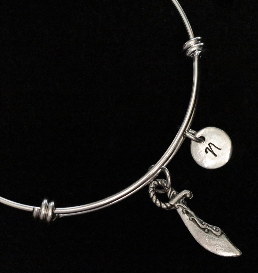 Sword Charm Bracelet, Knife Bracelet, Weapon Charm Bracelet, Charm