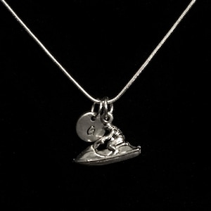 Jet Ski Sterling Silver Necklace, Water Ski Sterling Silver Necklace, Sports Sterling Necklace, Water Sport Sterling Necklace qb70