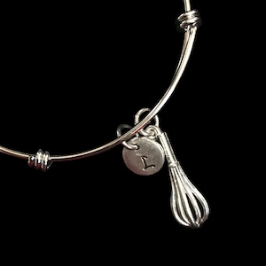 Whisk Armreif, Kochen Armband, Chef verstellbare Armband, Backen Edelstahl Armband, erste Armband, qb182