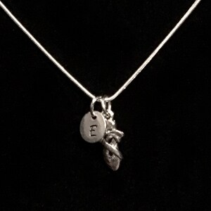 Ballet Shoe Sterling Silver Necklace, Ballet Silver Necklace, Dancer Sterling Necklace, Ballerina Sterling Necklace qb41