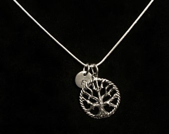 Tree of Life Sterling Silver Necklace, Tree Sterling Silver Necklace, Family Tree Sterling Necklace, Nature Sterling Necklace qb49