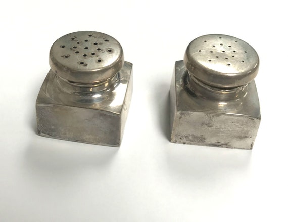 Antique Salt & Pepper Shaker- Sterling Silver
