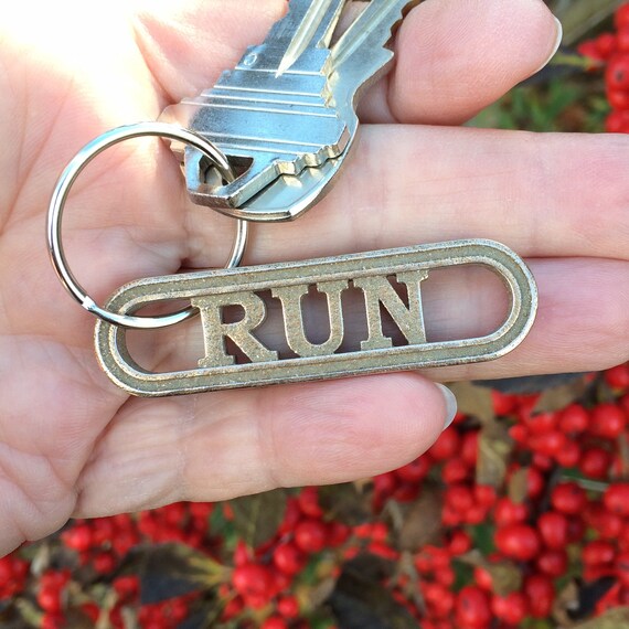 Running Keyring Runner Gift Marathon Keyring Run Jogging Cross Country Keep Fit