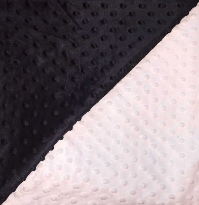 White /& Black Embossed Minky Baby Girl Boy Blanket 29x35