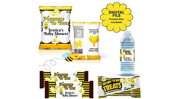 Mommy To Bee Printable Baby Shower Favors Mommy To Bee Theme Bee