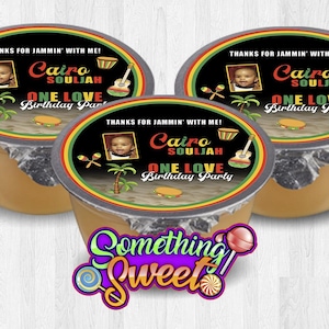 Digital Reggae Themed Applesauce Label