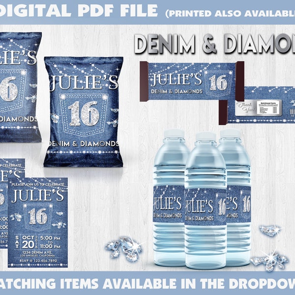 Denim & Diamonds Party - Digital Files