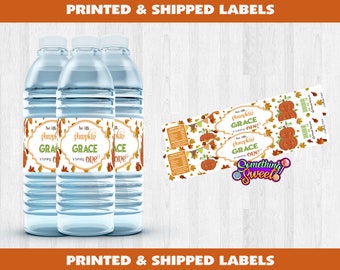 Little Pumpkin Water Bottle Labels, My Little Pumpkin Birthday, Pumpkin Baby Shower