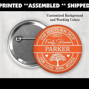 Custom Family Reunion Button Pins – Personalized Name Tags & Keepsakes