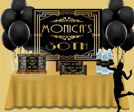 Roaring 20 S Party Favors Harlem Night Party Black Etsy