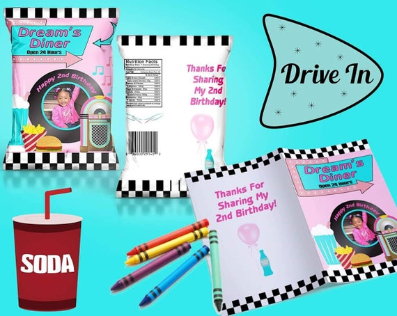 Fifties Diner 50 S Drive In Party Theme Diner Party Etsy