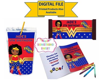 Super Girl Printable Party Favors